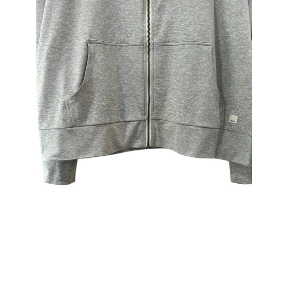 Vuori women's Halo Performance zip Hoodie XL Grey Heather activewear athleisure - Picture 8 of 9